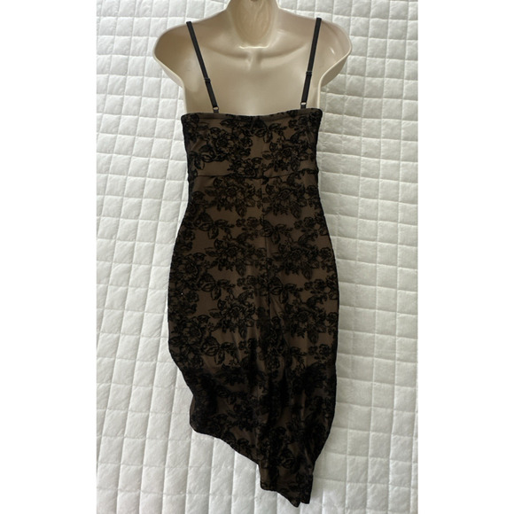 INVITEE Dress Womens Medium Black Lace Bodycon Sheath Sexy Cocktail Coquette - Picture 7 of 14